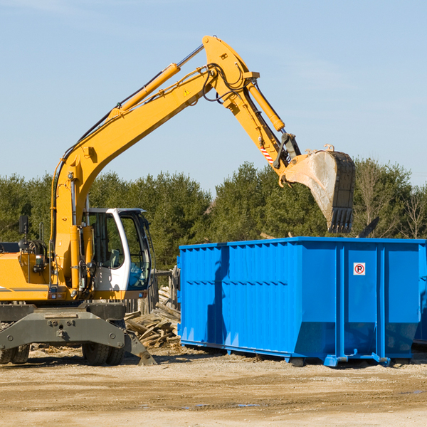 are there any restrictions on where a residential dumpster can be placed in Newburg ND